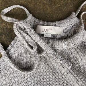 LOFT Sleeveless Knit Sweater Top